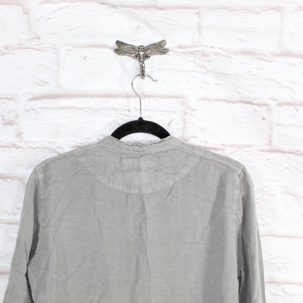 Sanctuary Gray 100% Lyocell Snap Button Front Pockets Jacket Size L - Picture 7 of 9